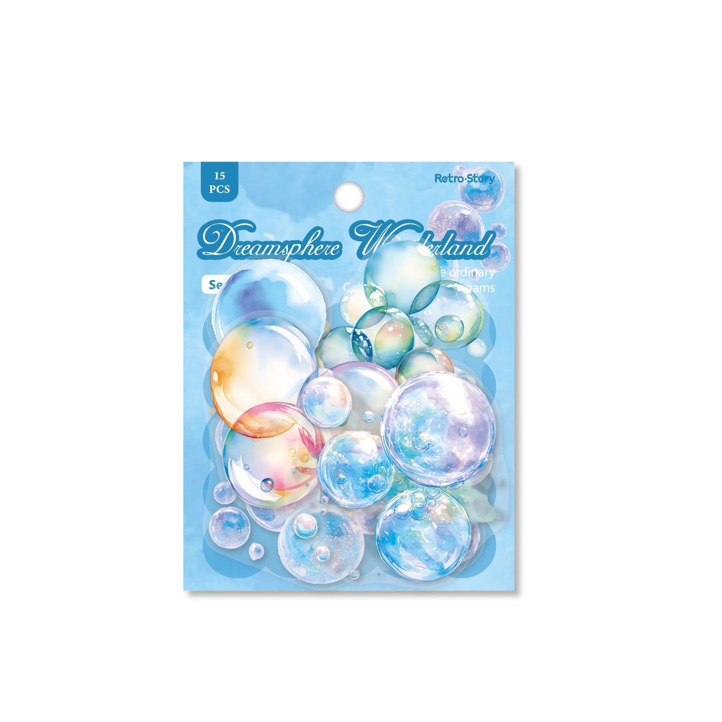 15 Pcs Bubble PET Stickers MPQJ