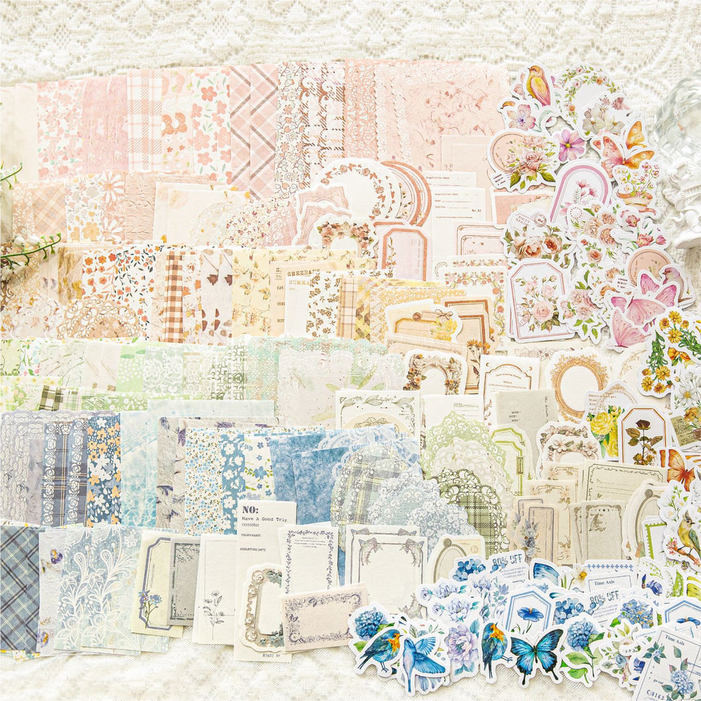 100 Pcs Junk Journal Supplies Kit HHYJ