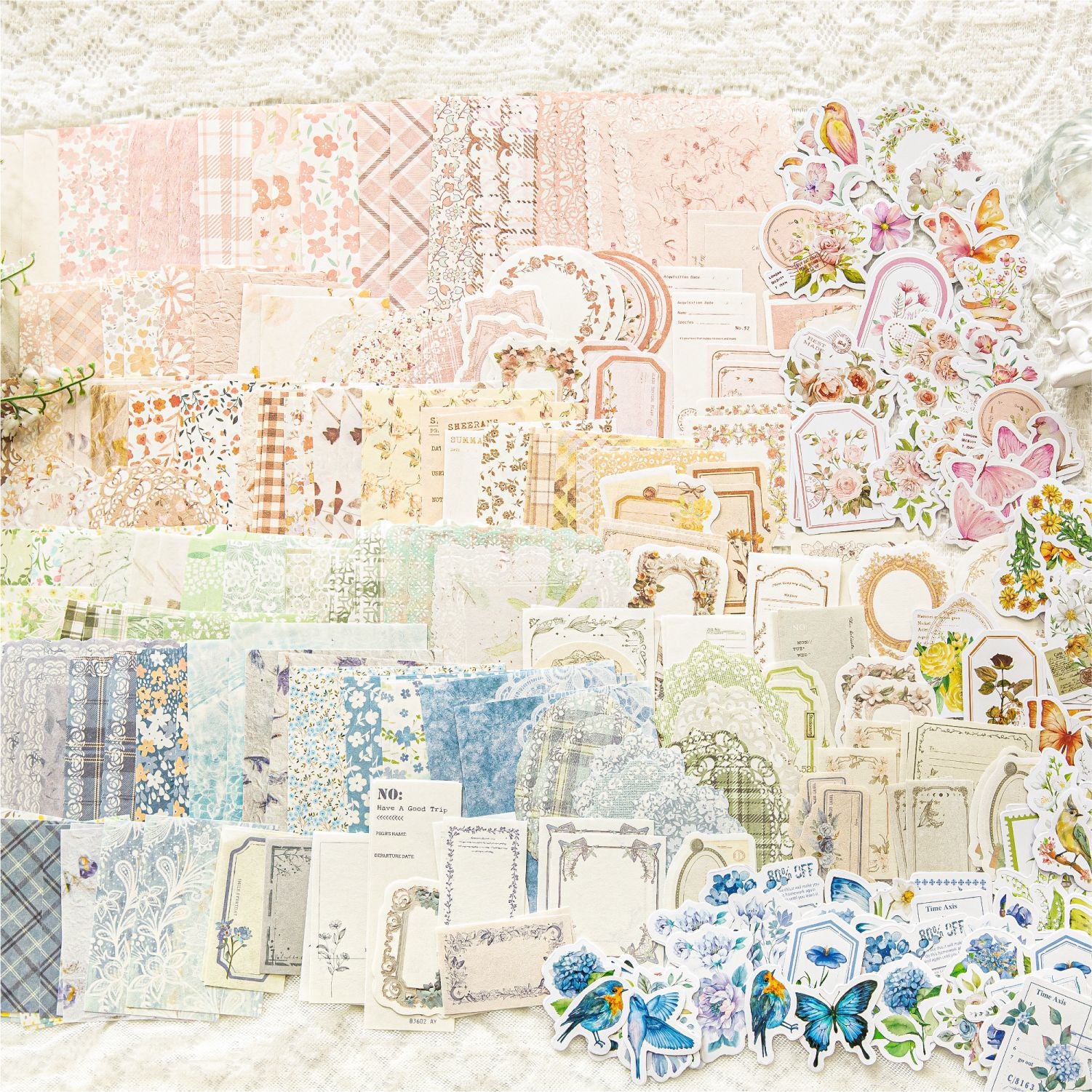 100 Pcs Junk Journal Supplies Kit HHYJ
