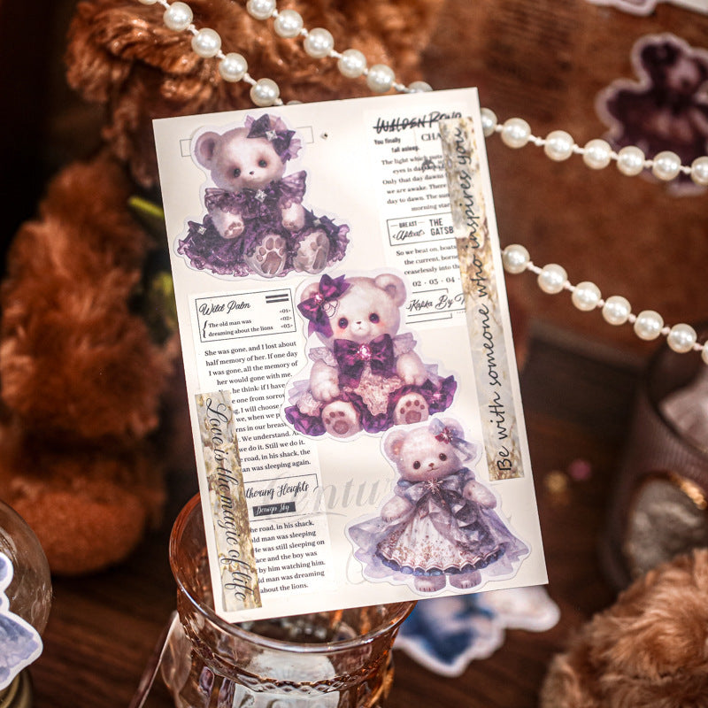100 Pcs Teddy Bear Stickers TDXTH