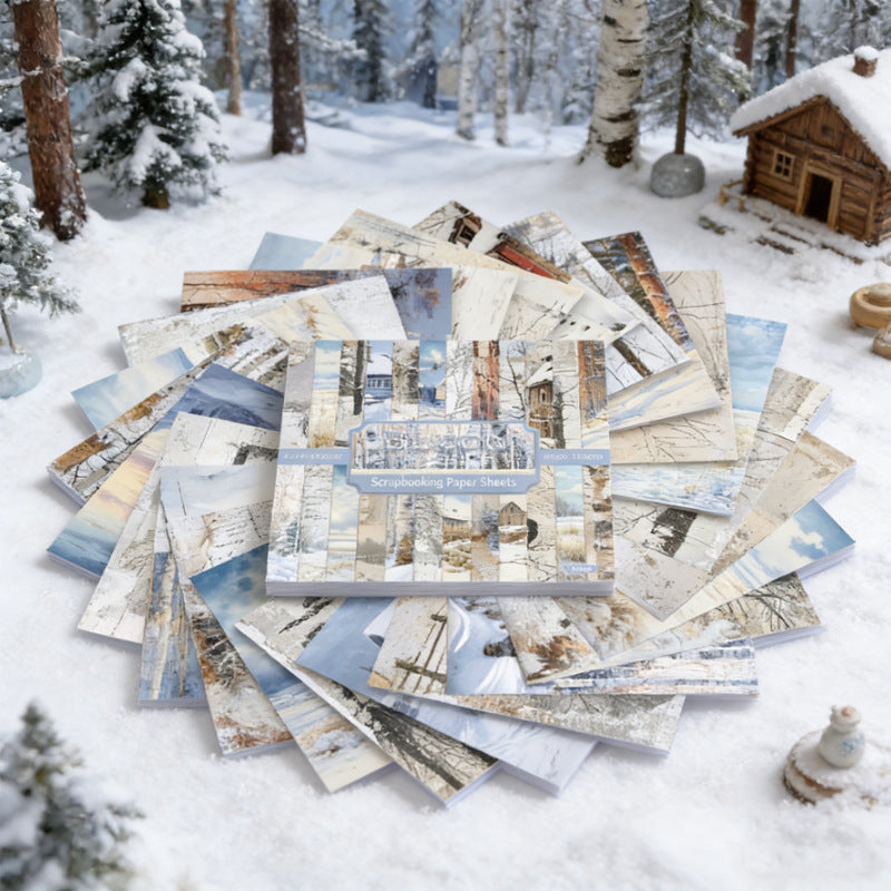 6 inch Winter Country Scrapbook Paper Pad SKP547