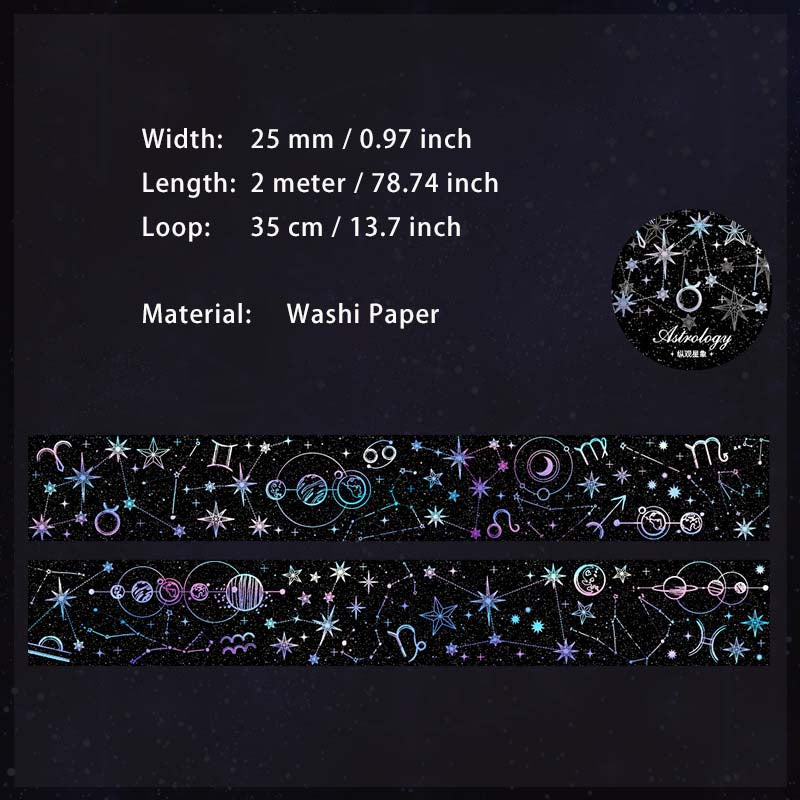 1 Roll Constellation Washi Tape ZGXX