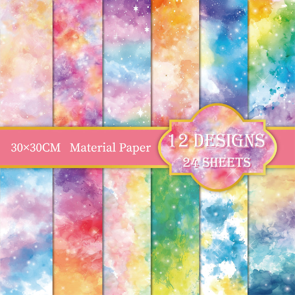 12 inch Fantasy Galaxy Scrapbook Paper Pad PAJ012