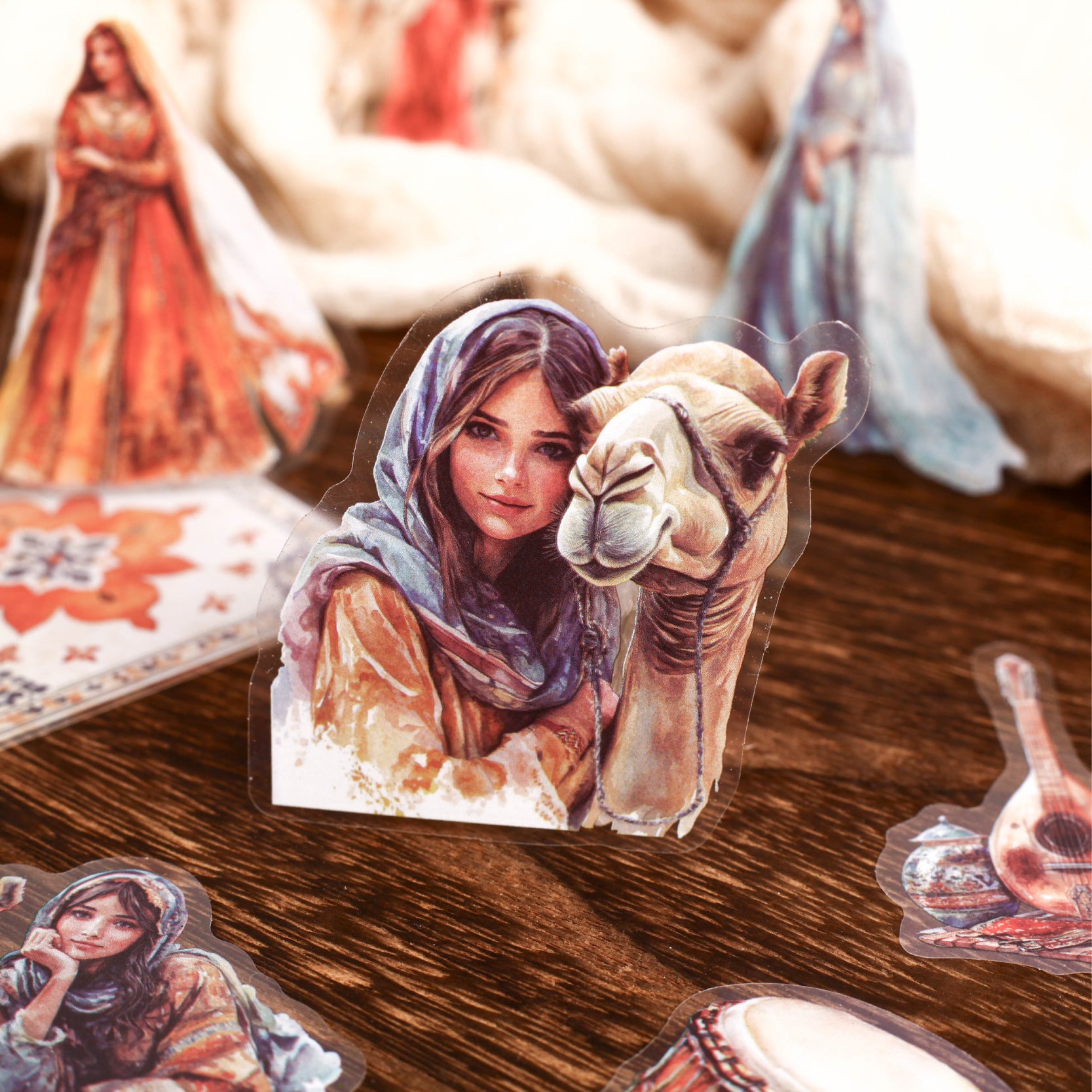 20 Pcs Arabian Style PET Stickers YYBD