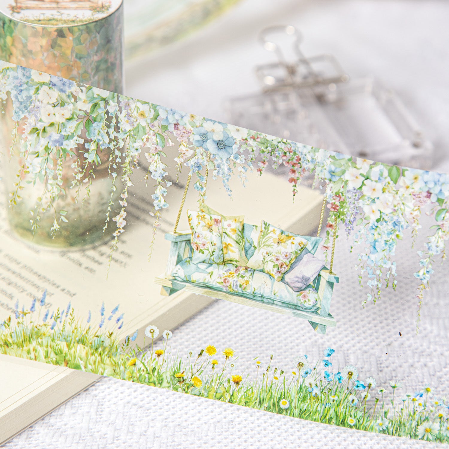 1 Roll Garden Swing Theme PET Tape YQDQQ