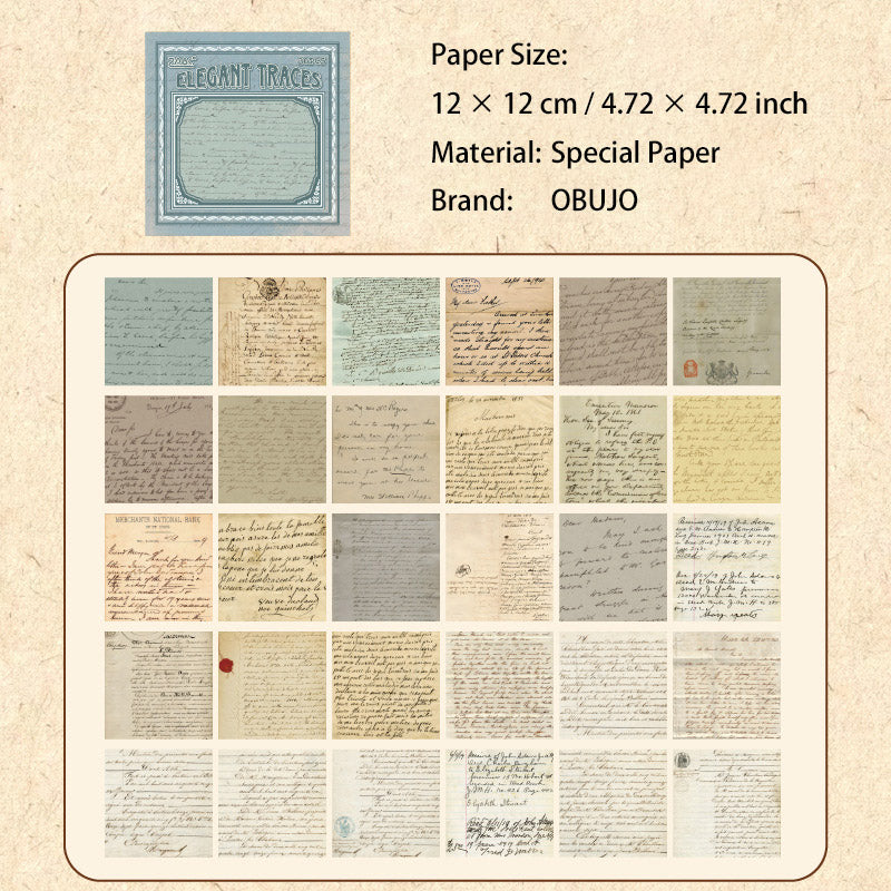 30 Pcs Vintage Scrapbook Paper OFCY