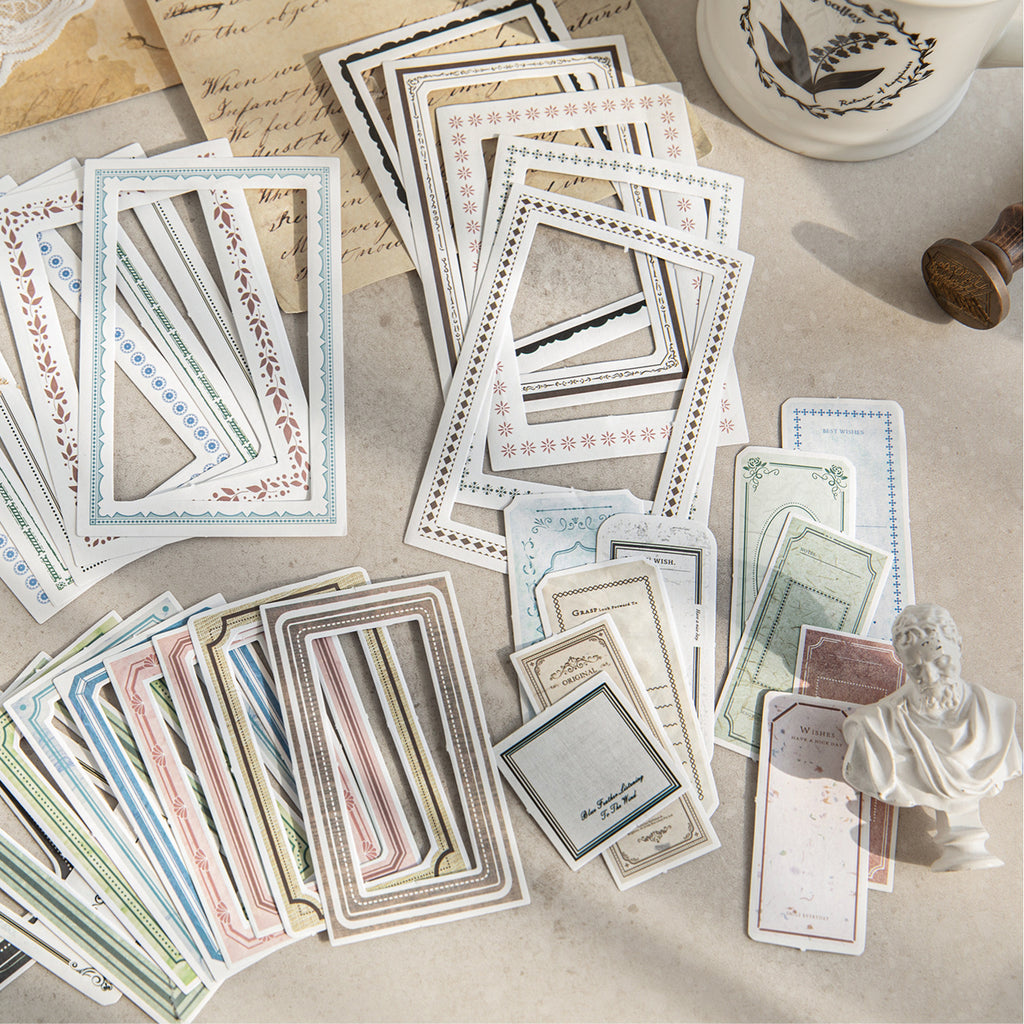 Box Frame Sticker Obujo 10 Pcs Border Frame Stickers XDXH are perfect for scrapbooking ...