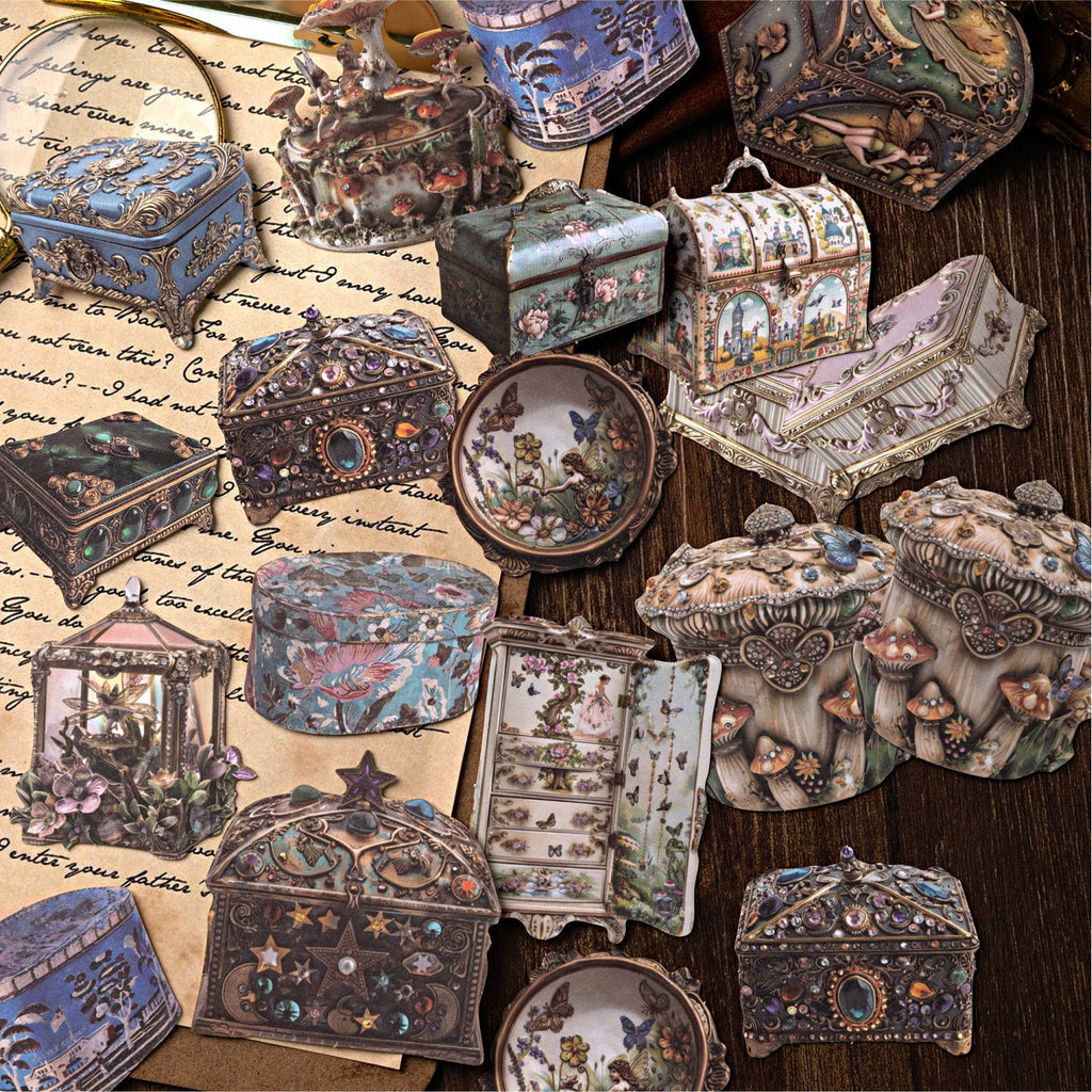30 Pcs Antique Themed Stickers ZGCPG