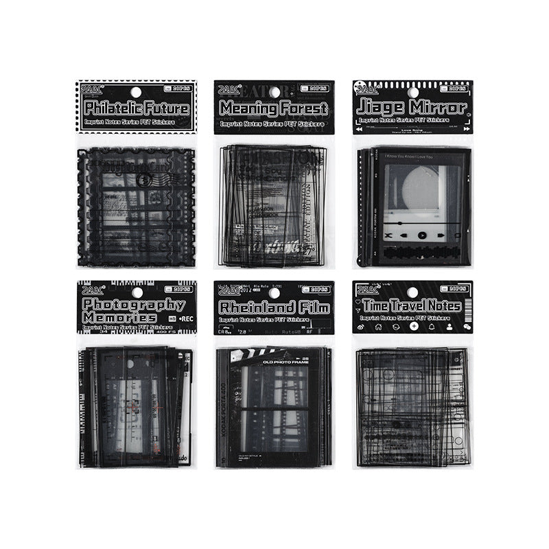 20 Pcs Photography Flim PET Stickers YJSC