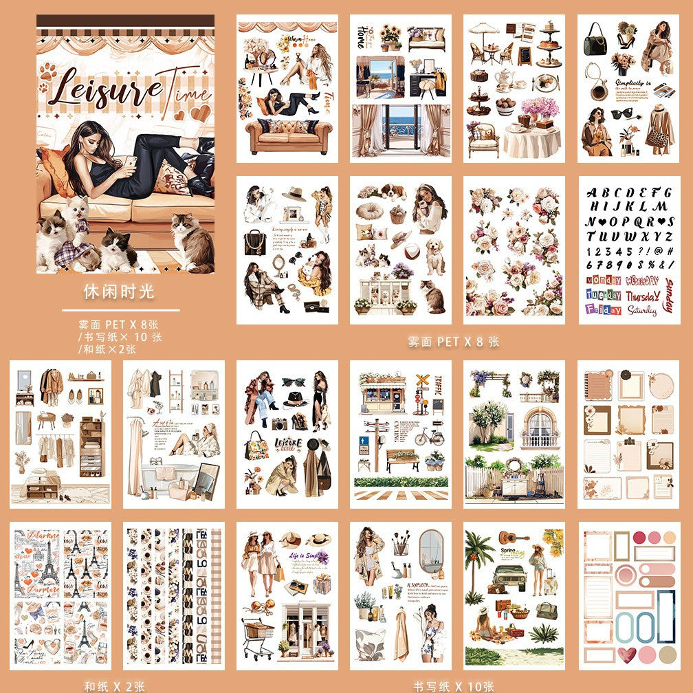 A5 Mixed Material Sticker Book TZH155