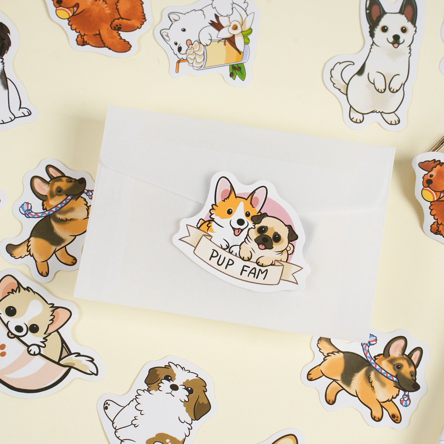 30 Pcs Dog Boxed Stickers YLZG