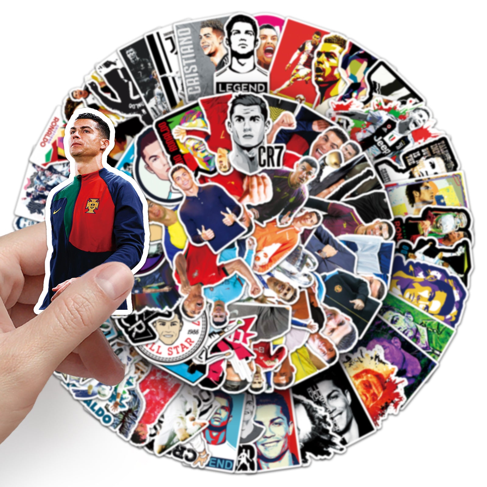 50Pcs Football Theme Waterproof Vinyl Stickers STY05