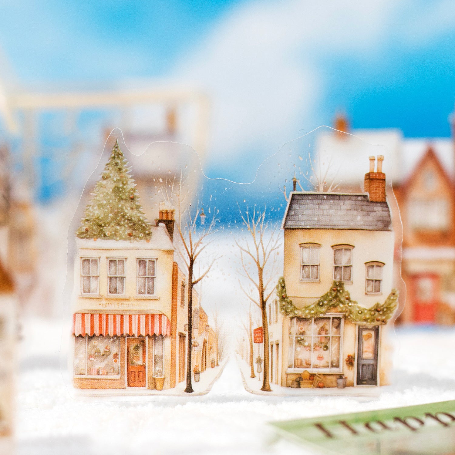 30 Pcs City House PET Stickers CSMB