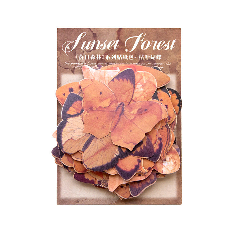 45 Pcs Vintage Plant Stickers LRSL