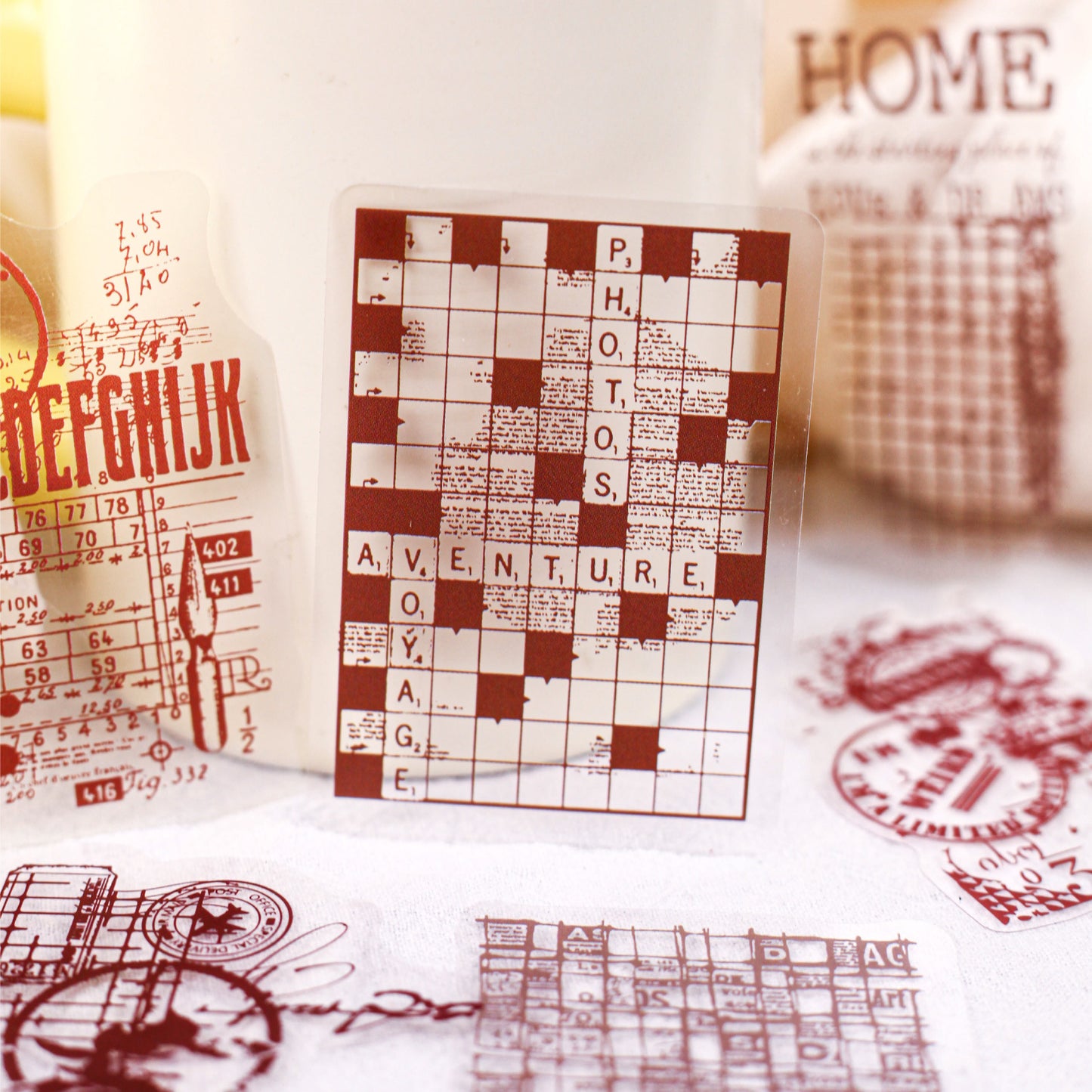 15 Pcs Vintage PET Stickers BGBC