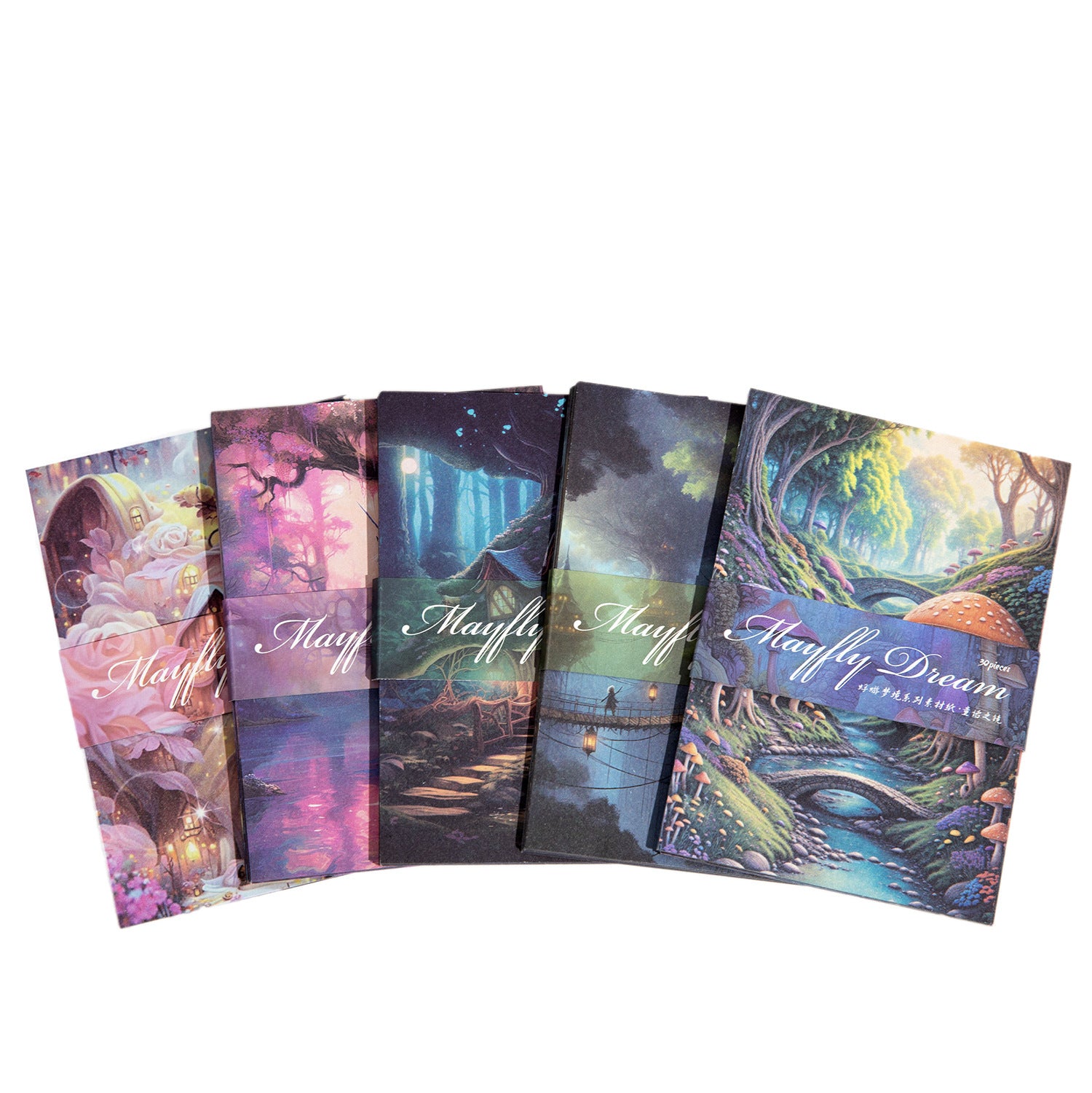 30 Pcs Magic Forest Scrapbook Paper FYMJ