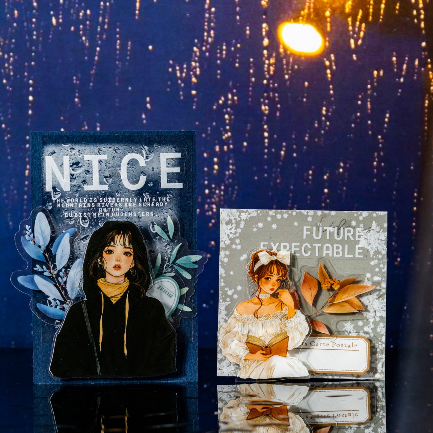 20 Pcs Natural Element PET Stickers ZRJ