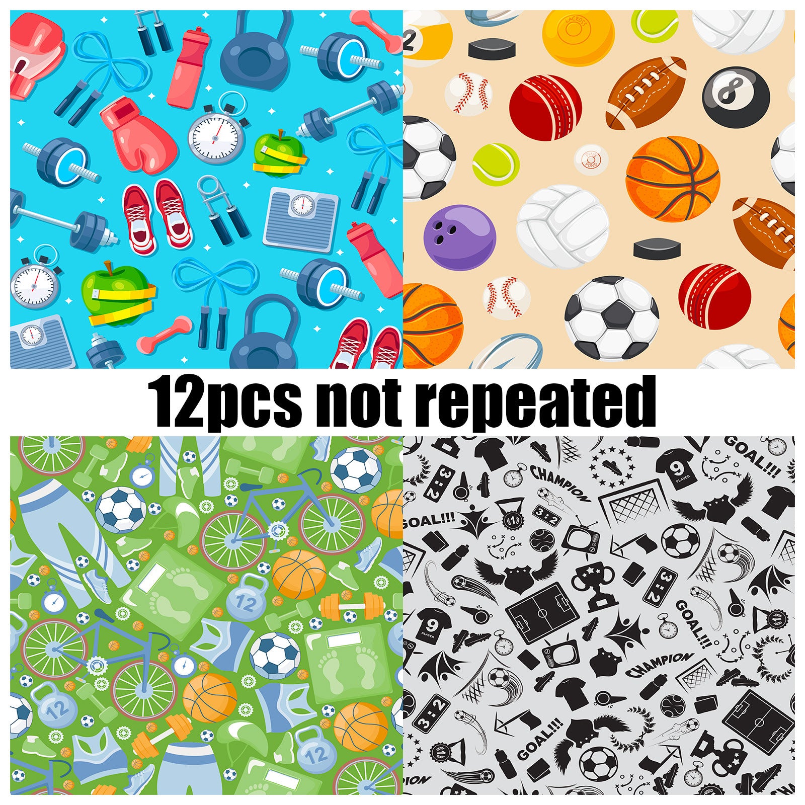 6 inch Sports Scrapbook Paper Pad PA789