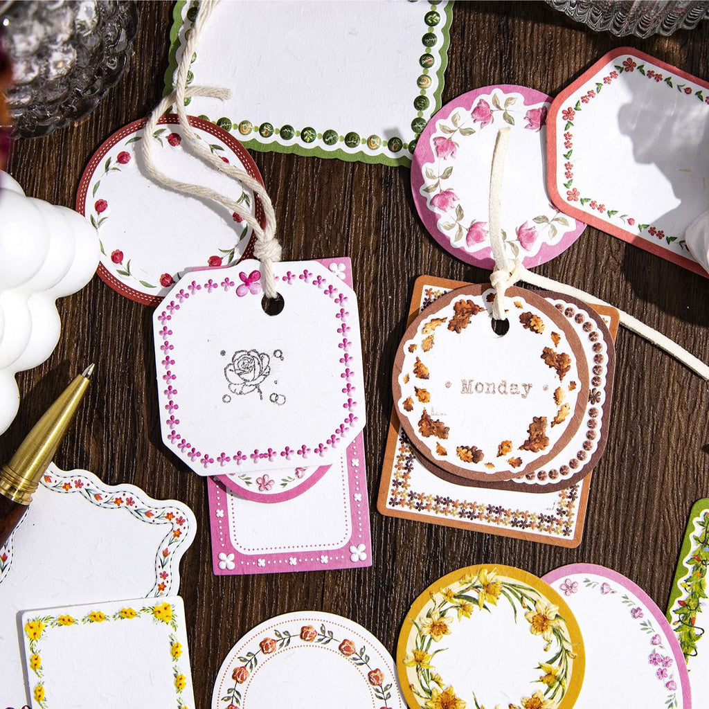 10 Pcs Floral Notepad Paper CSDLW