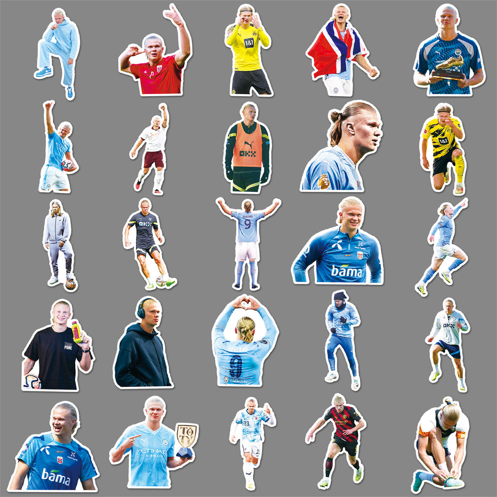 50Pcs Football Theme Waterproof Vinyl Stickers STY12