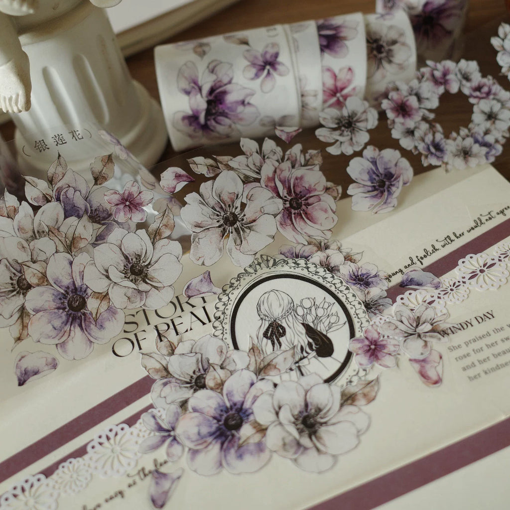 Floral Decorative Tape Rolls- Anemone Breeze