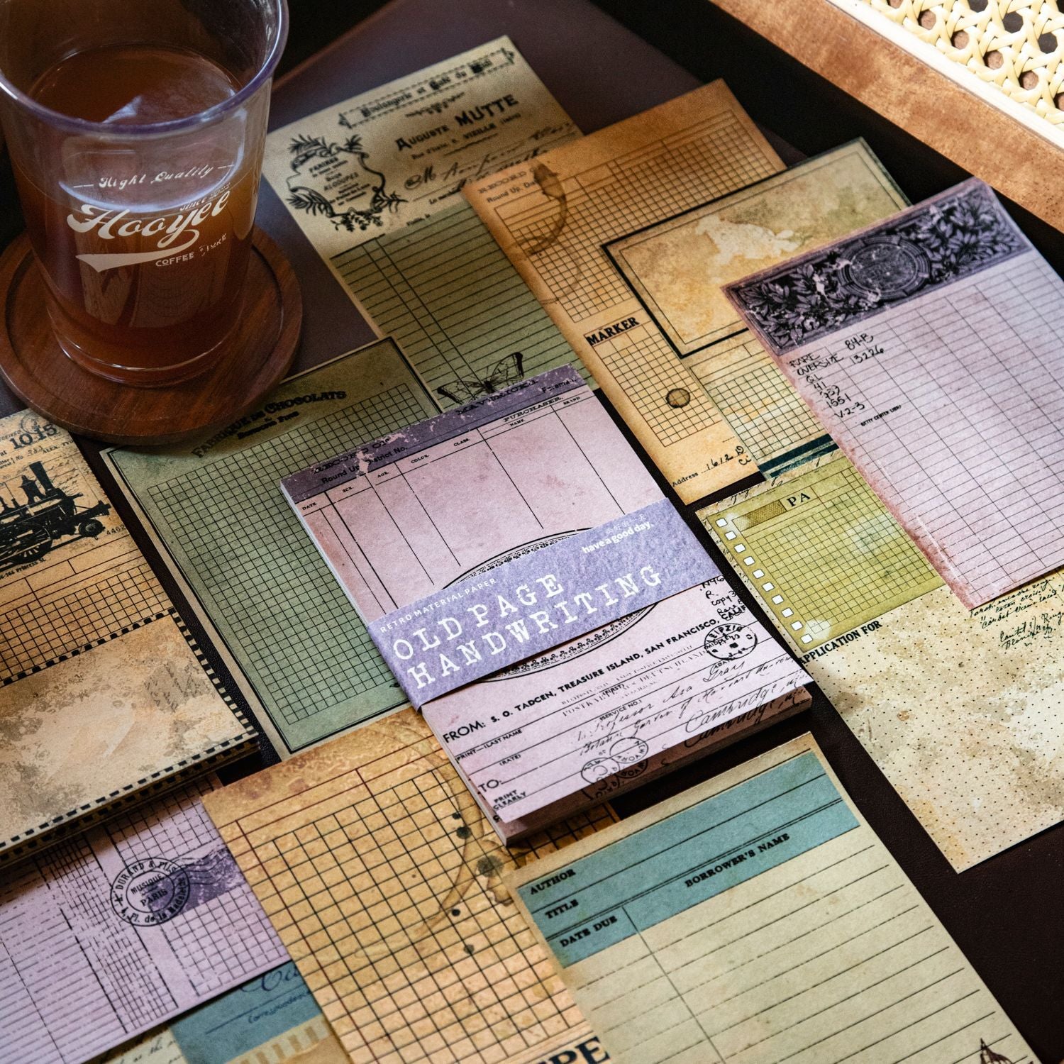 20 Pcs Old Page Journal Paper JYSJ