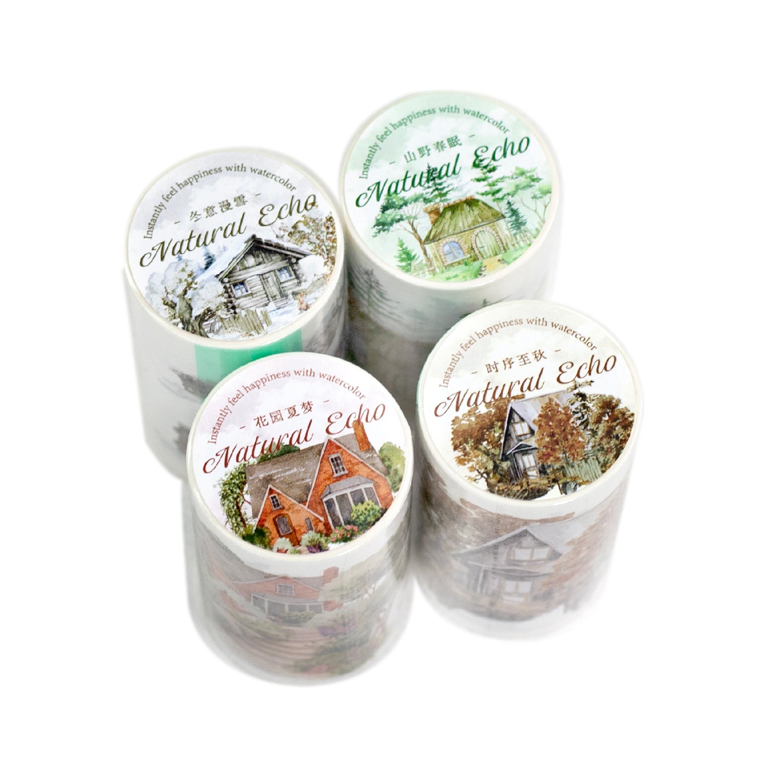 1 Roll Wild Landscape Washi Stickers Tape DFLT