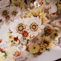 Floral  Decorative Tape Rolls- Golden Sunflower Field