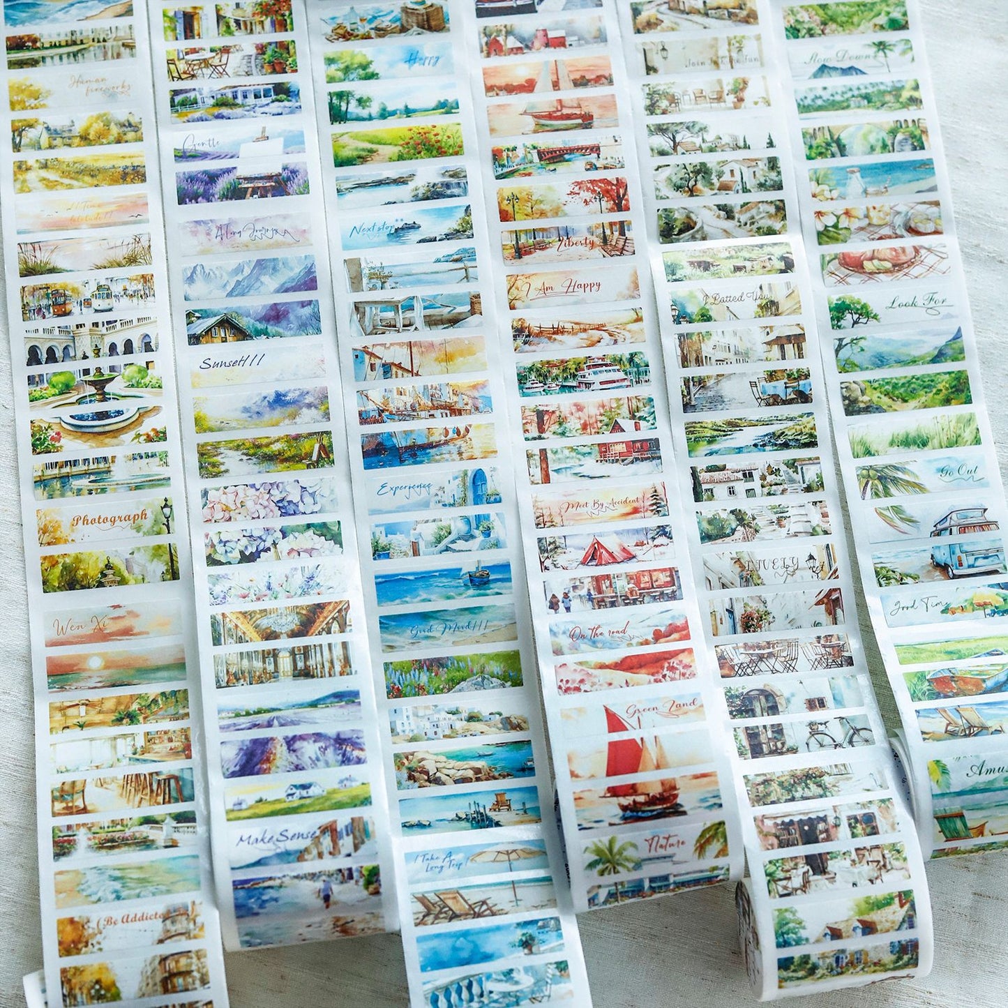 1 Roll Landscape Washi Sticker Tape MYDFJ