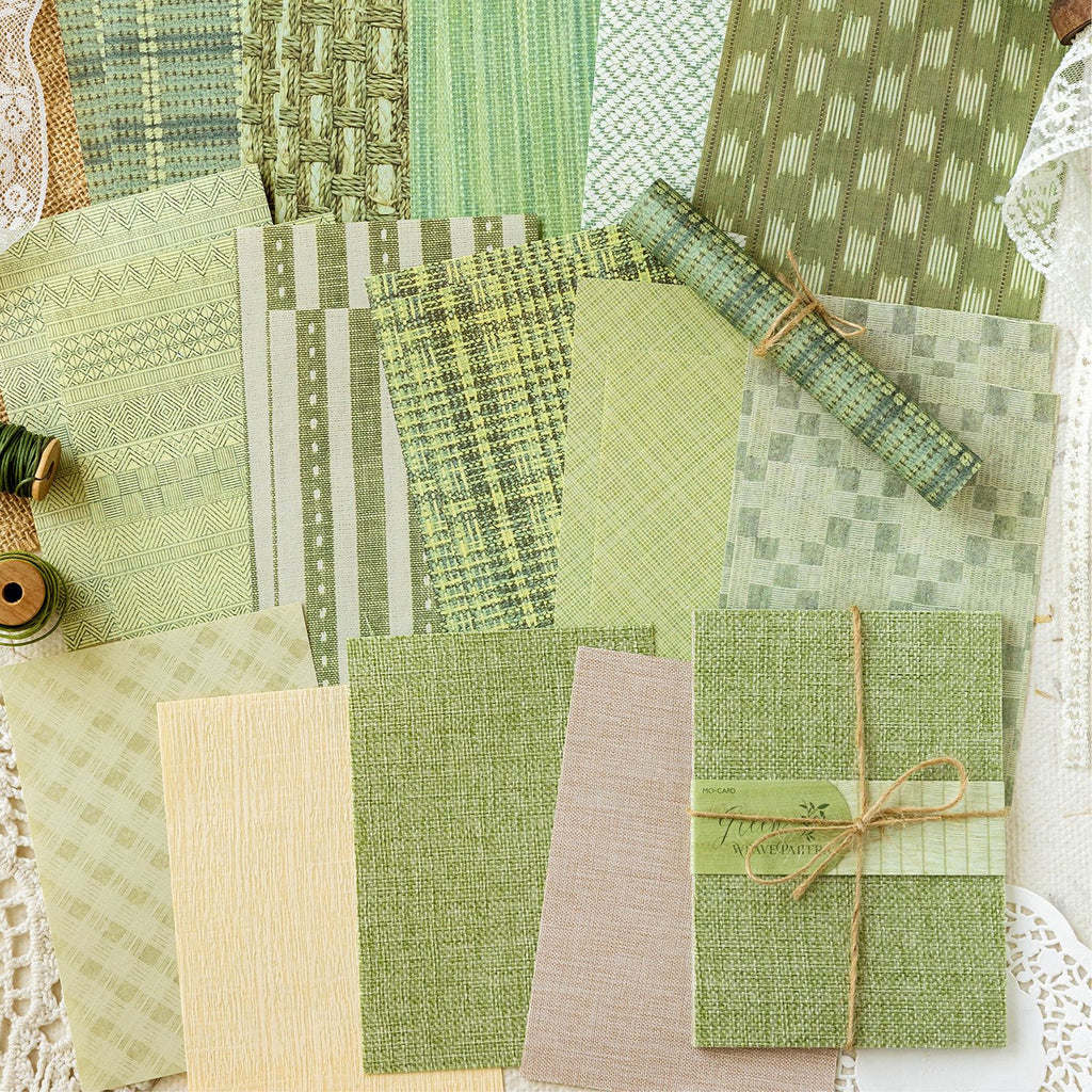 24 Pcs Fabric Texture Journal Paper ZJTB