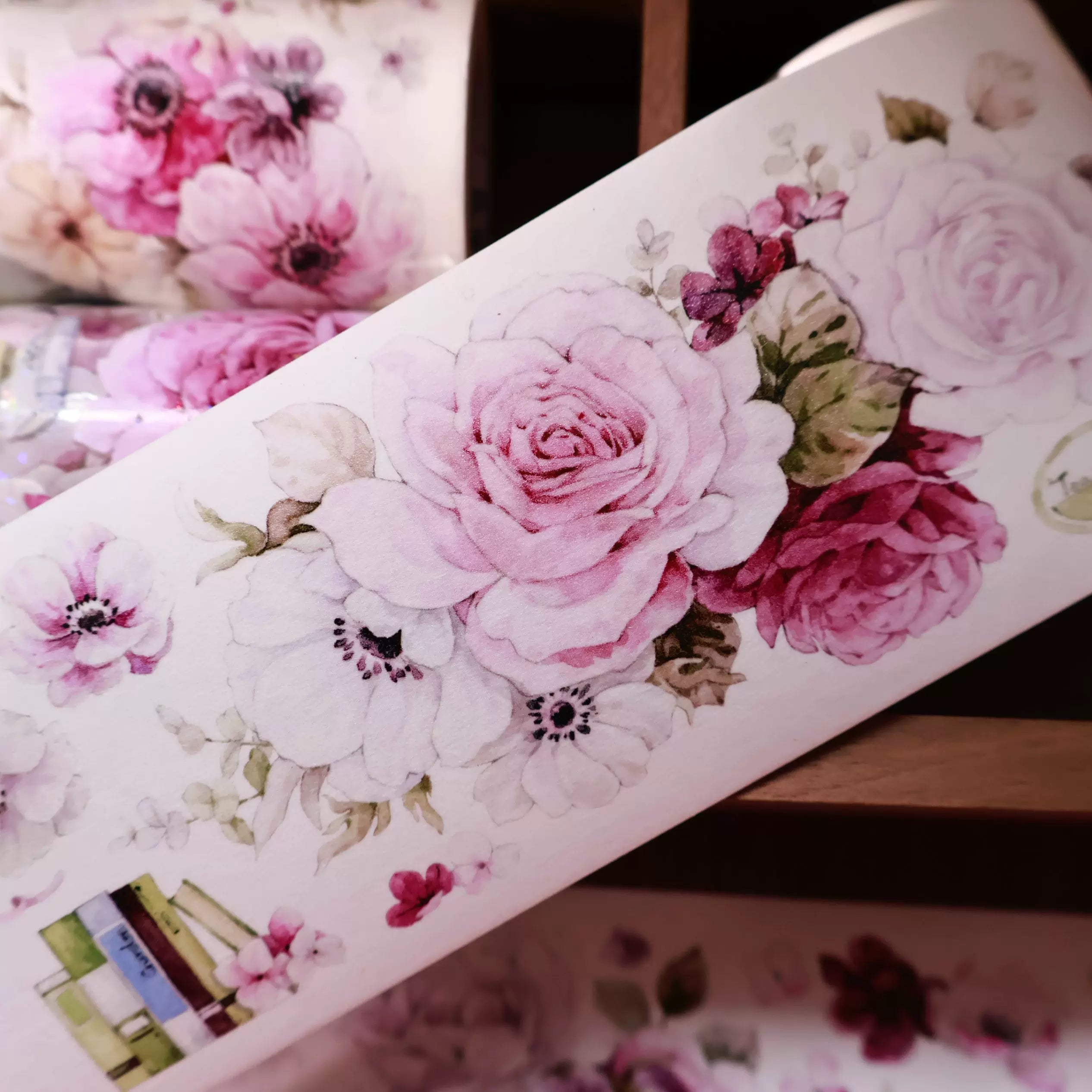Floral Decorative Tape Rolls- Purple Mist Veil