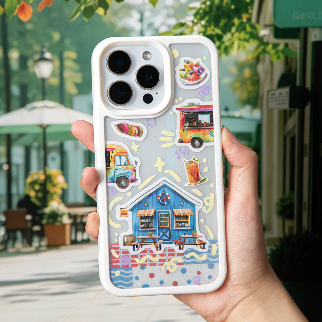 40 Pcs Global Food Stickers HQSGSP
