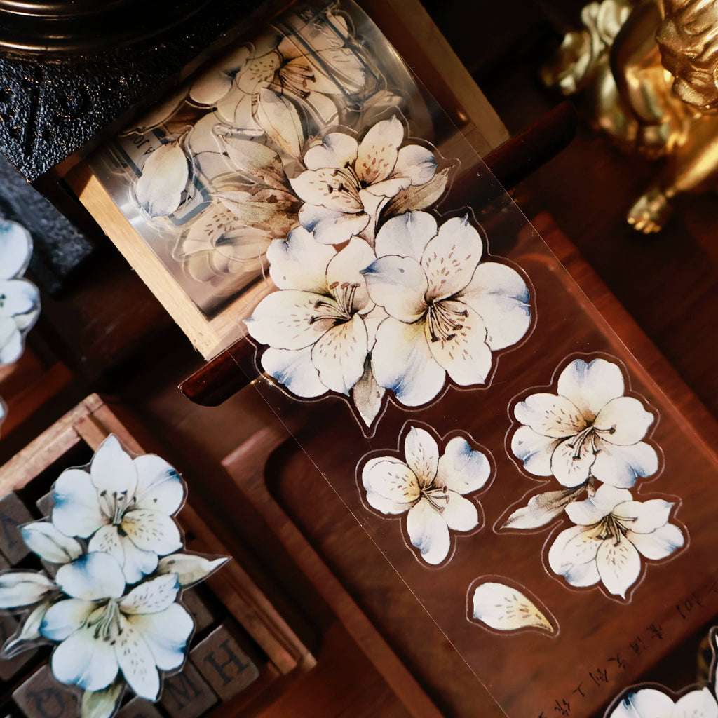 Floral Decorative Tape Rolls- Blue Haven