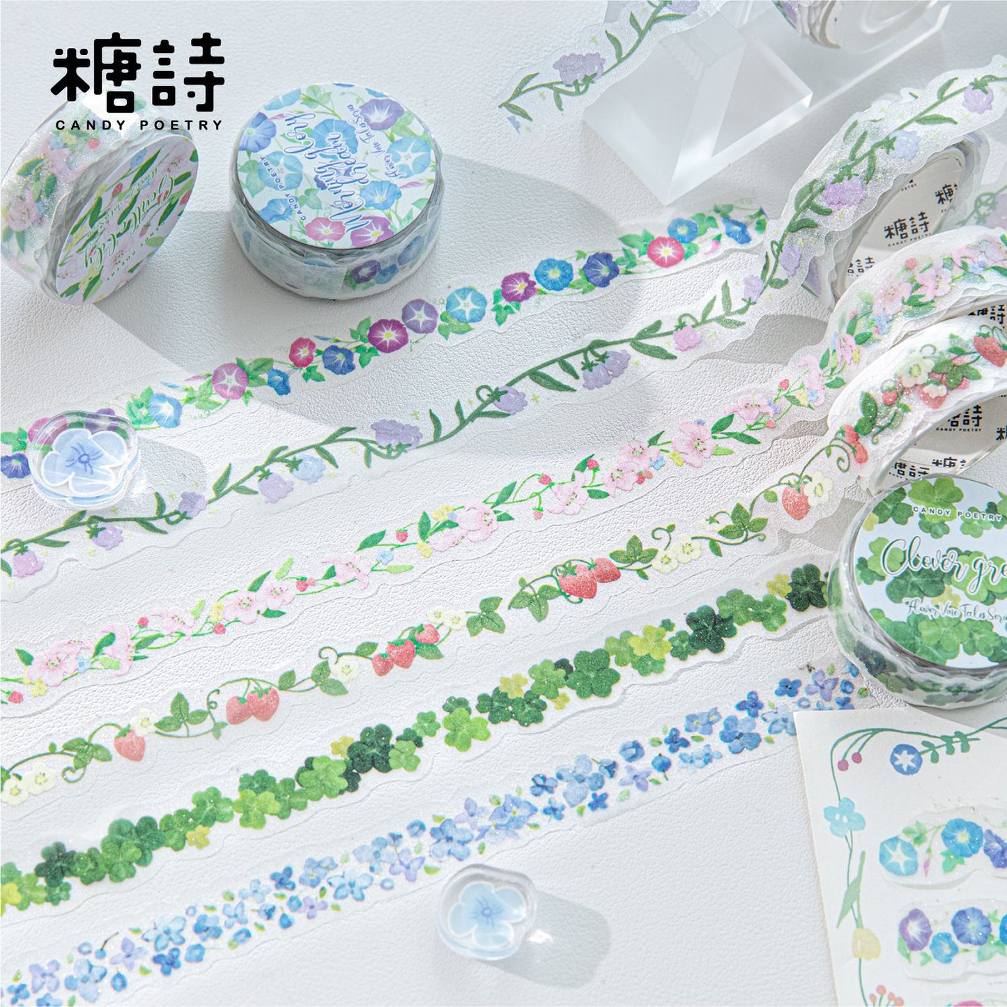 1 Roll Flowers PET Tape HTWY