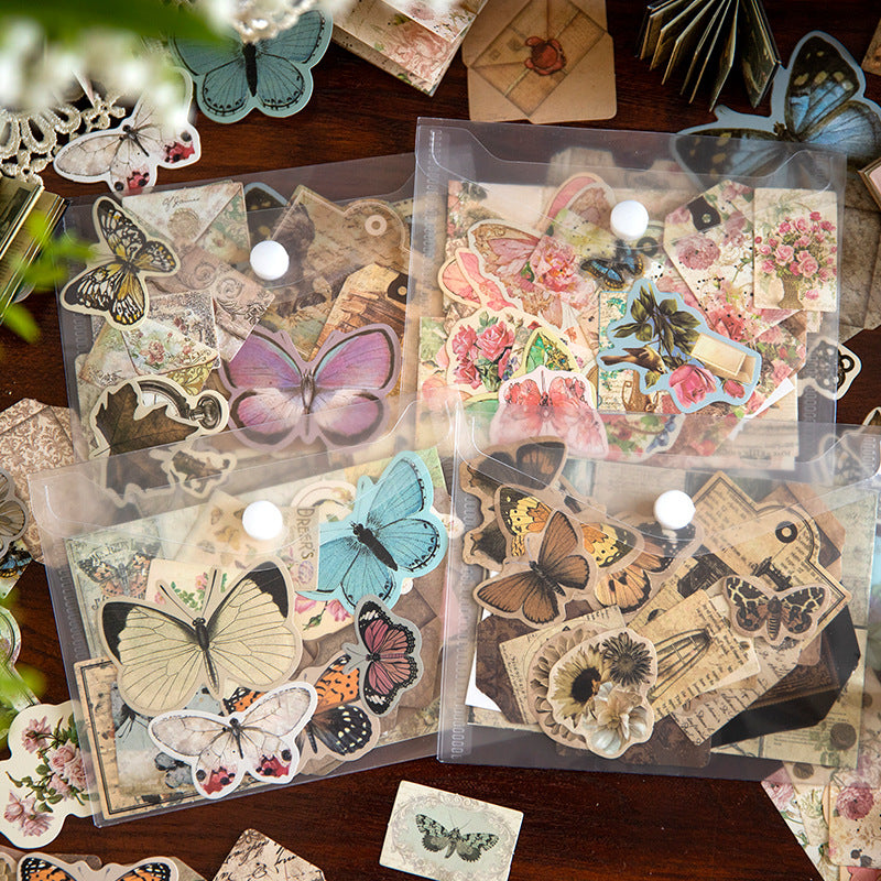 30 Pcs Vintage Junk Journal Supplies Kit XZSD