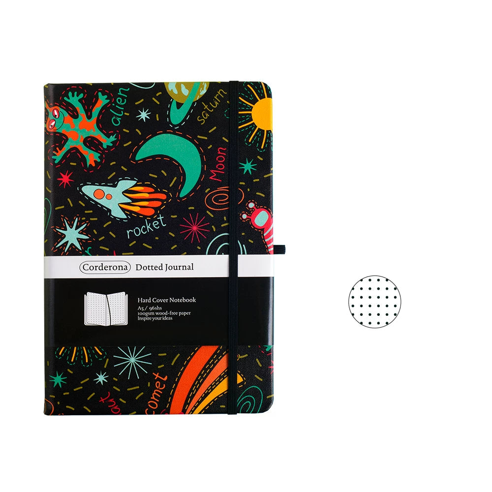 Art Series A5 Hardcover  Notebook - Cartoon Space