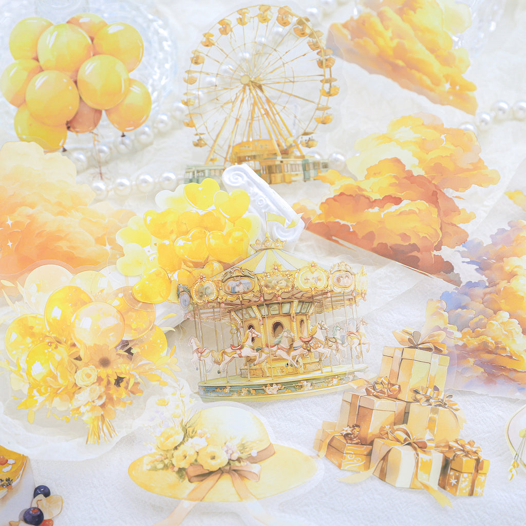 15 Pcs Fantasy Festival Theme PET Stickers FMLY