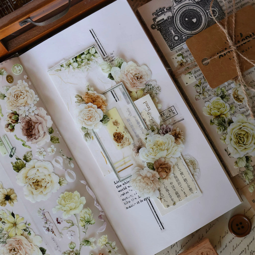 Floral Decorative Tape Rolls- Half-Creek Moonlight