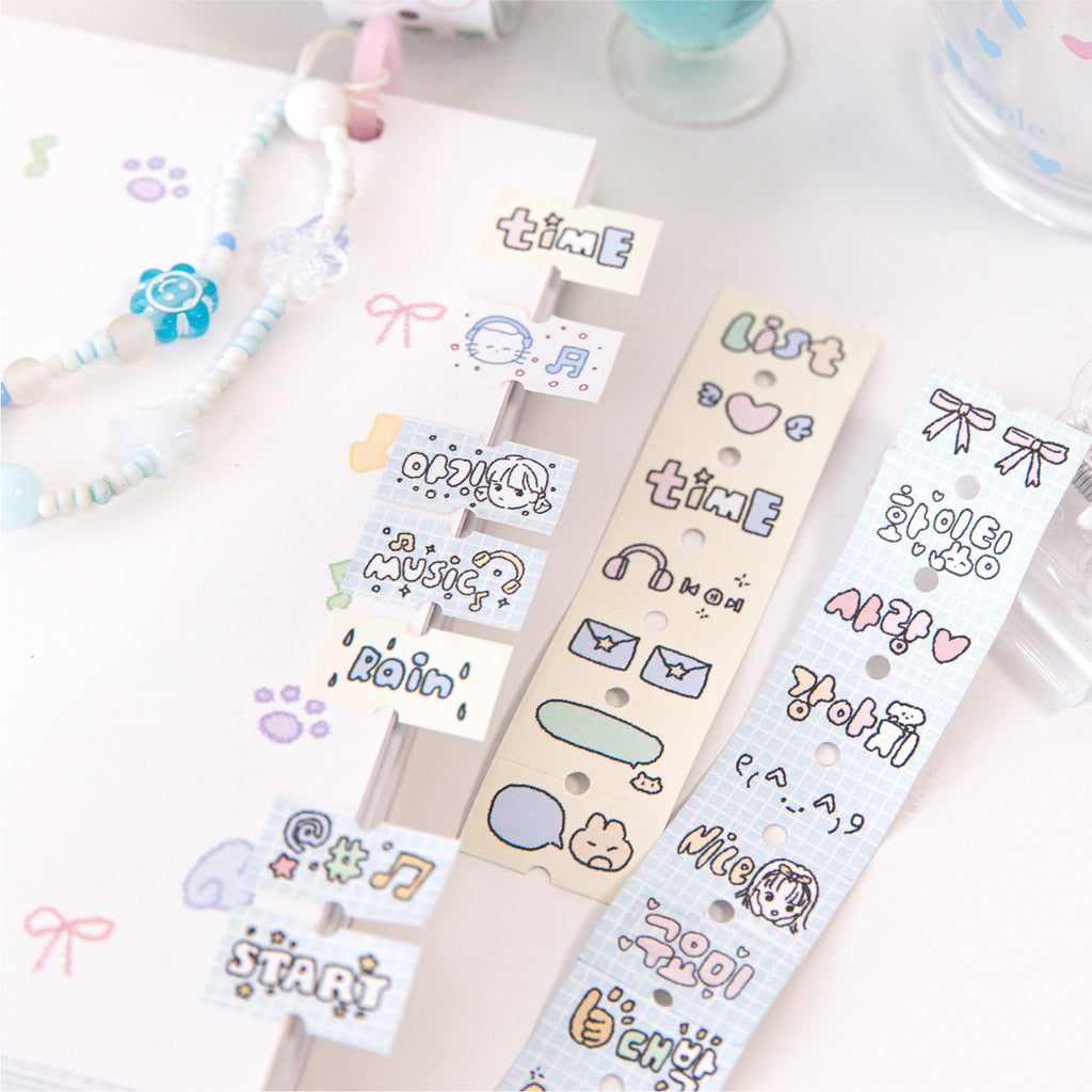 1 Roll Cute Journal Stickers KABQJ