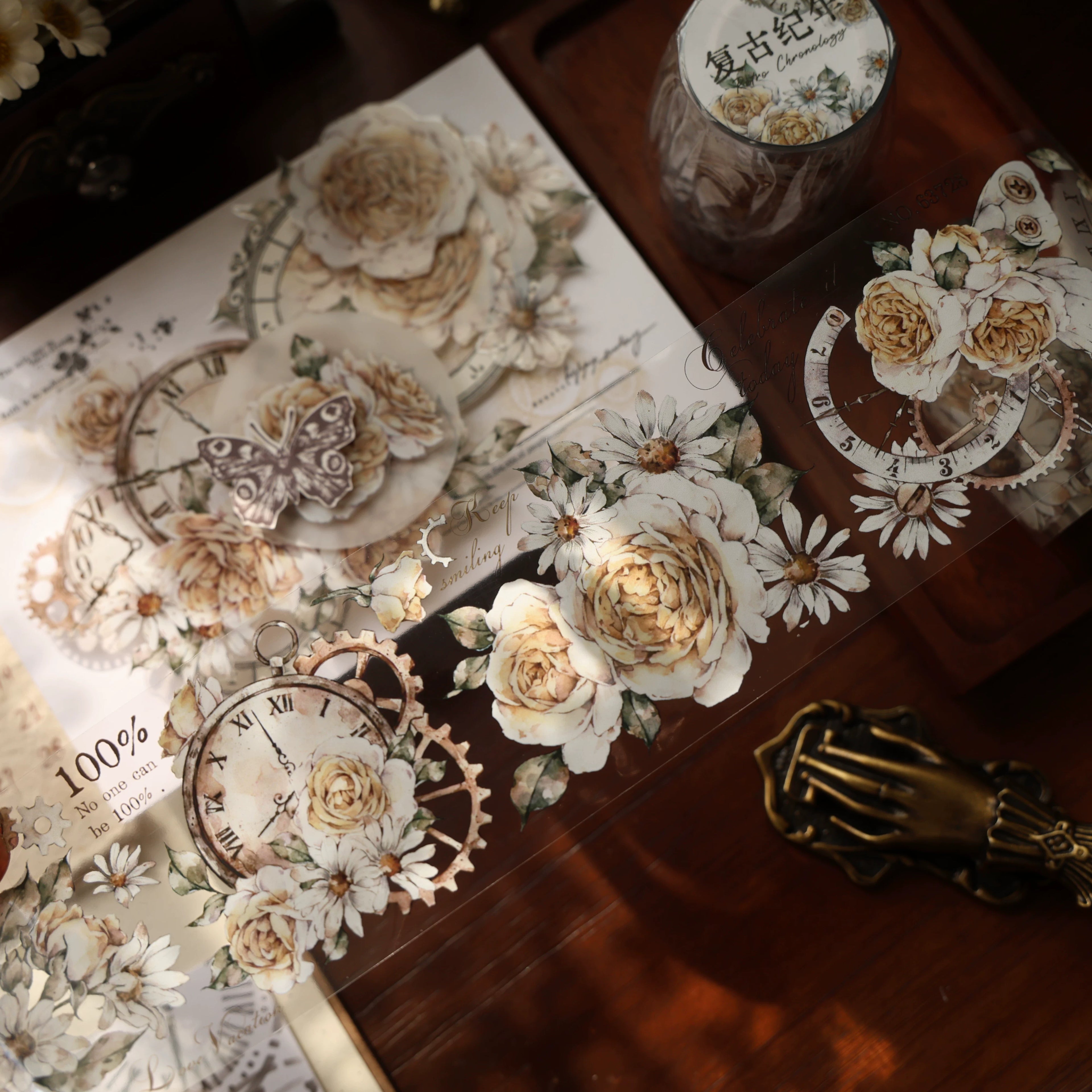 Floral Decorative Tape Rolls- Vintage Annals