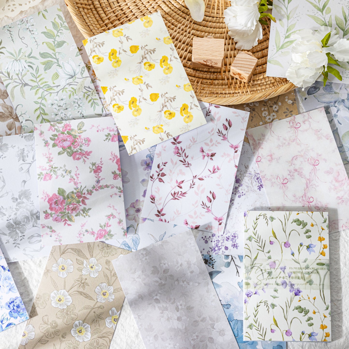 30 Sheets Floral Washi Stickers FGHY