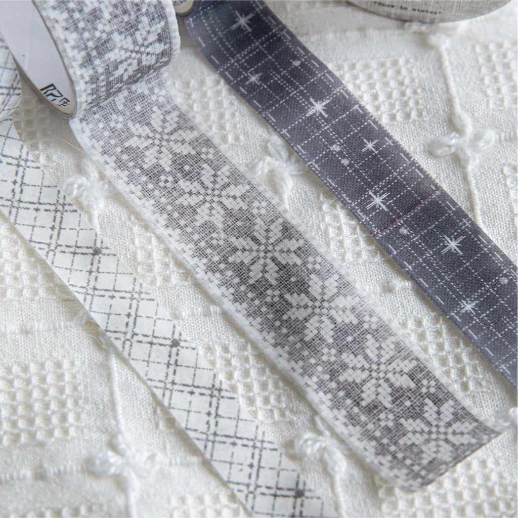 3 Rolls Vitnage Grid Washi Tapes Set SZBY