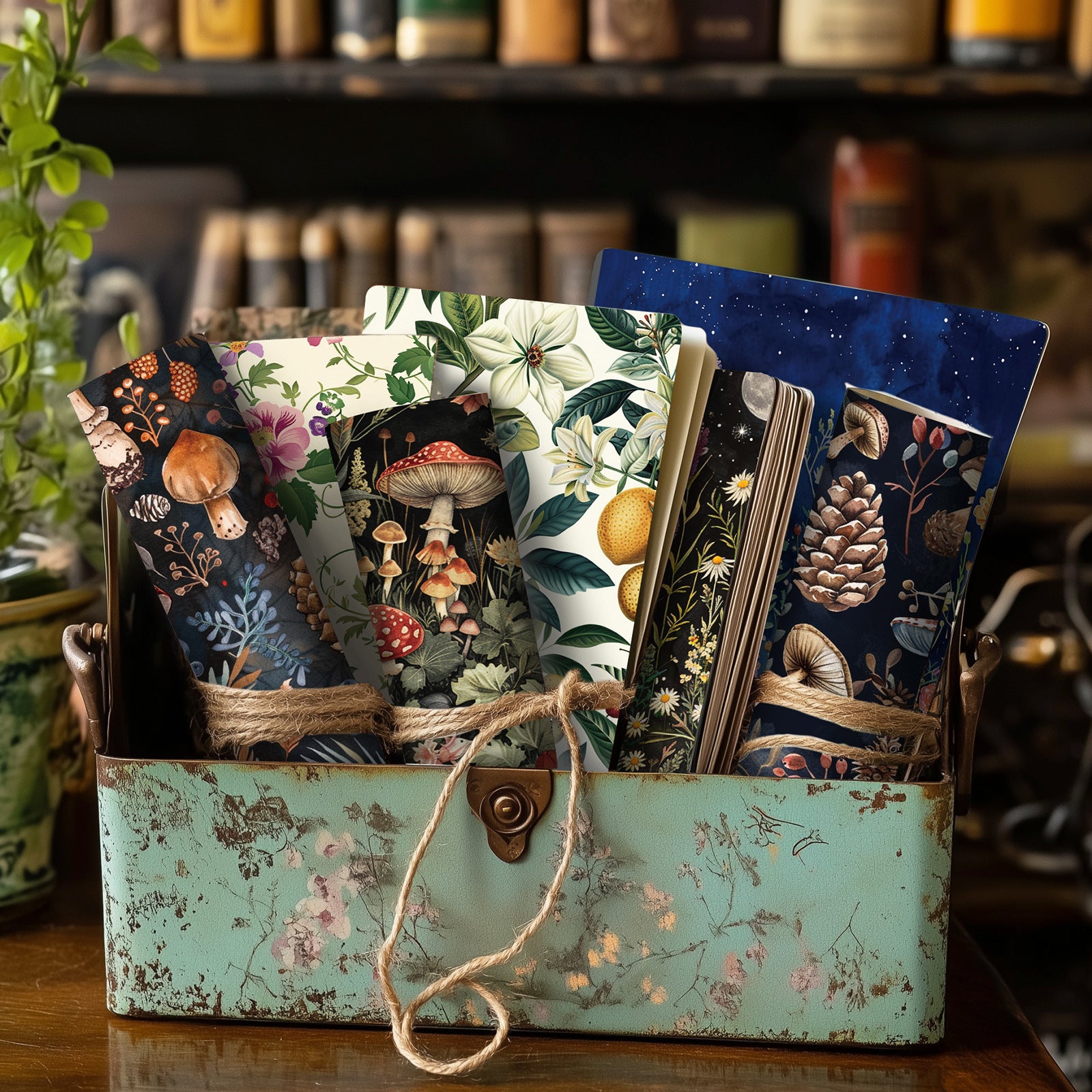 6 inch Vintage Botanical Scrapbook Paper Pad PA950