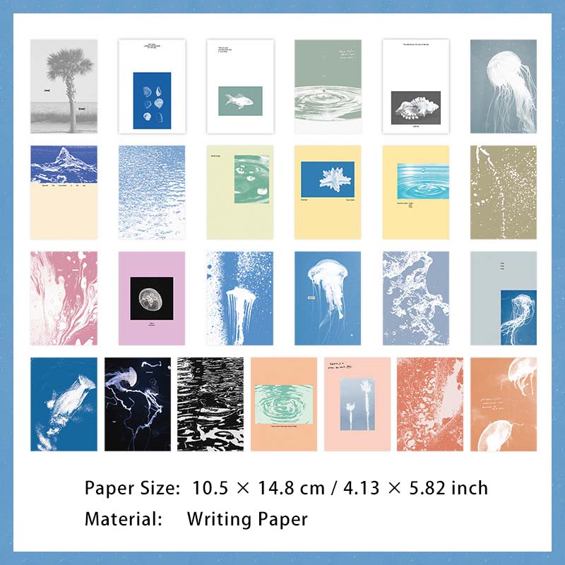 50 Pcs Creative Scrapbook Paper RJWH