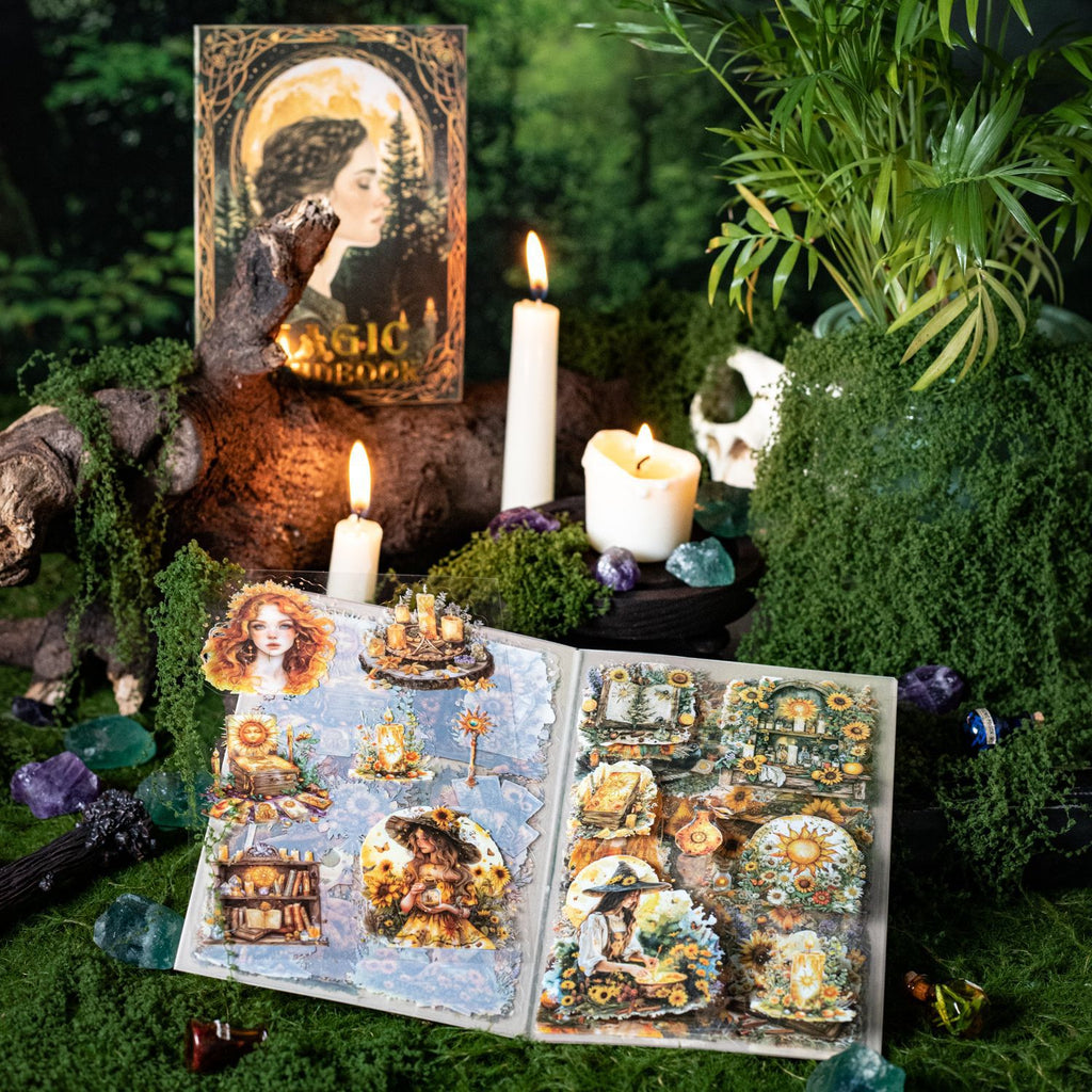 20 Sheets Magic Theme PET Stickers Book MHSC