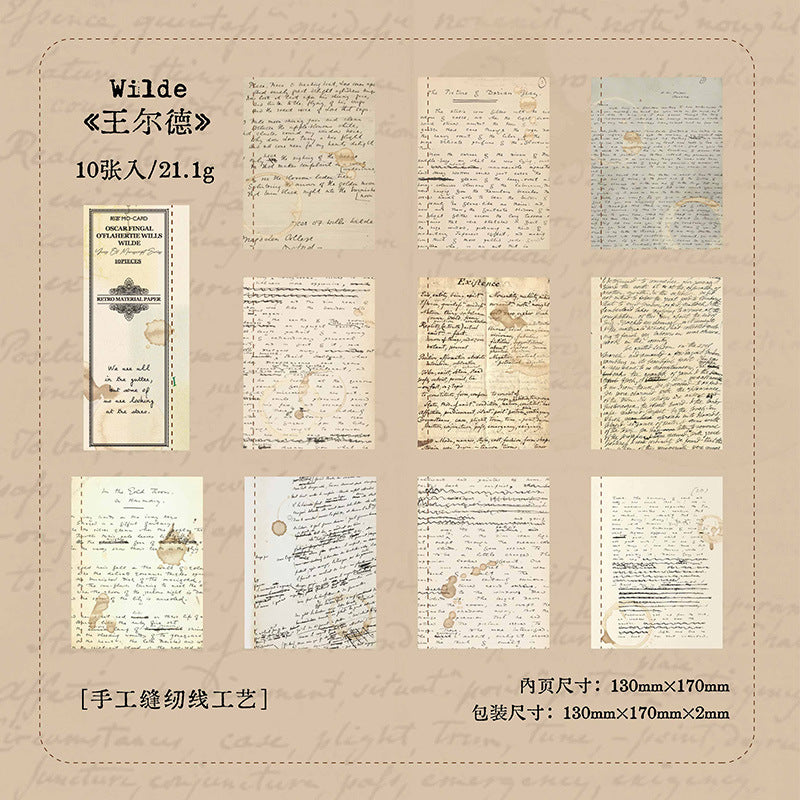 10 Pcs Vintage Junk Journal Paper SYSG