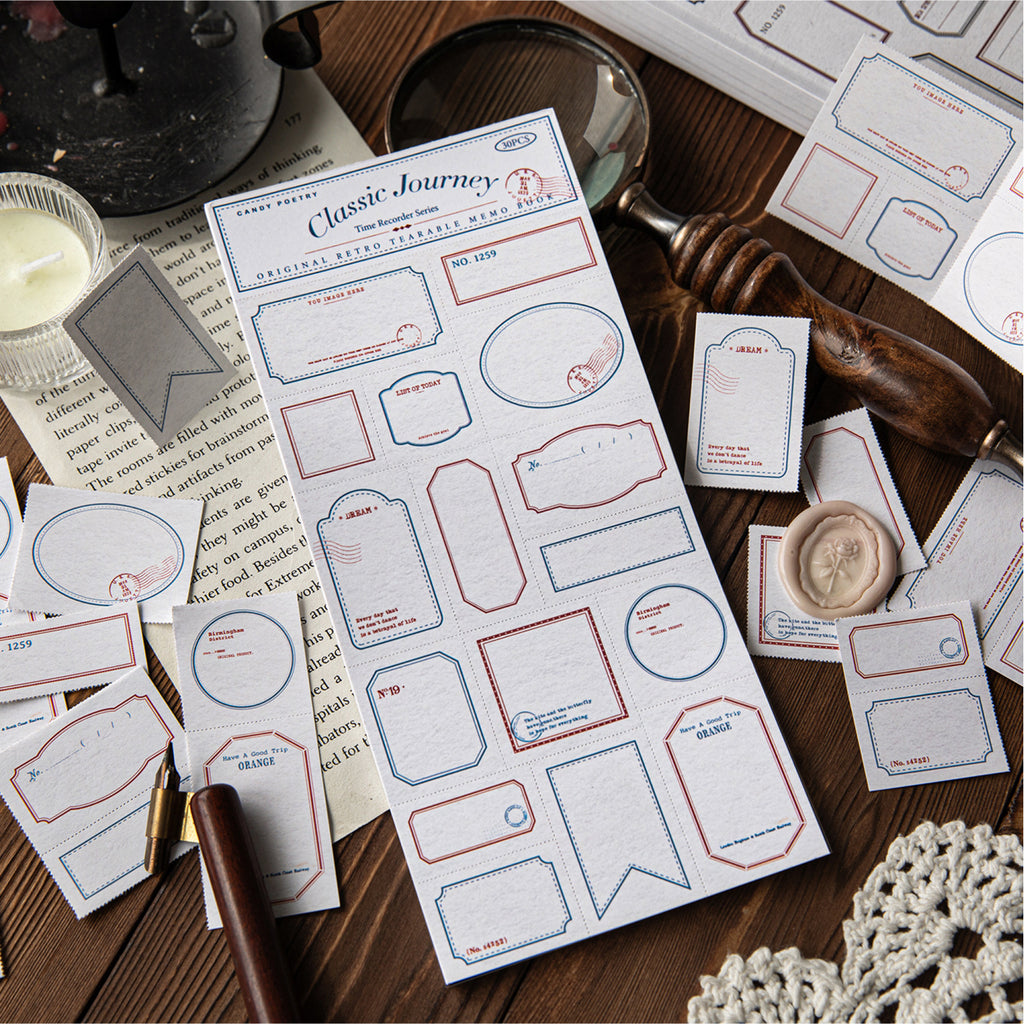 30 Sheets Vintage Notepad Paper SGJLZ