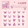 20 Pcs Holographic PET Butterfly Stickers PWLD