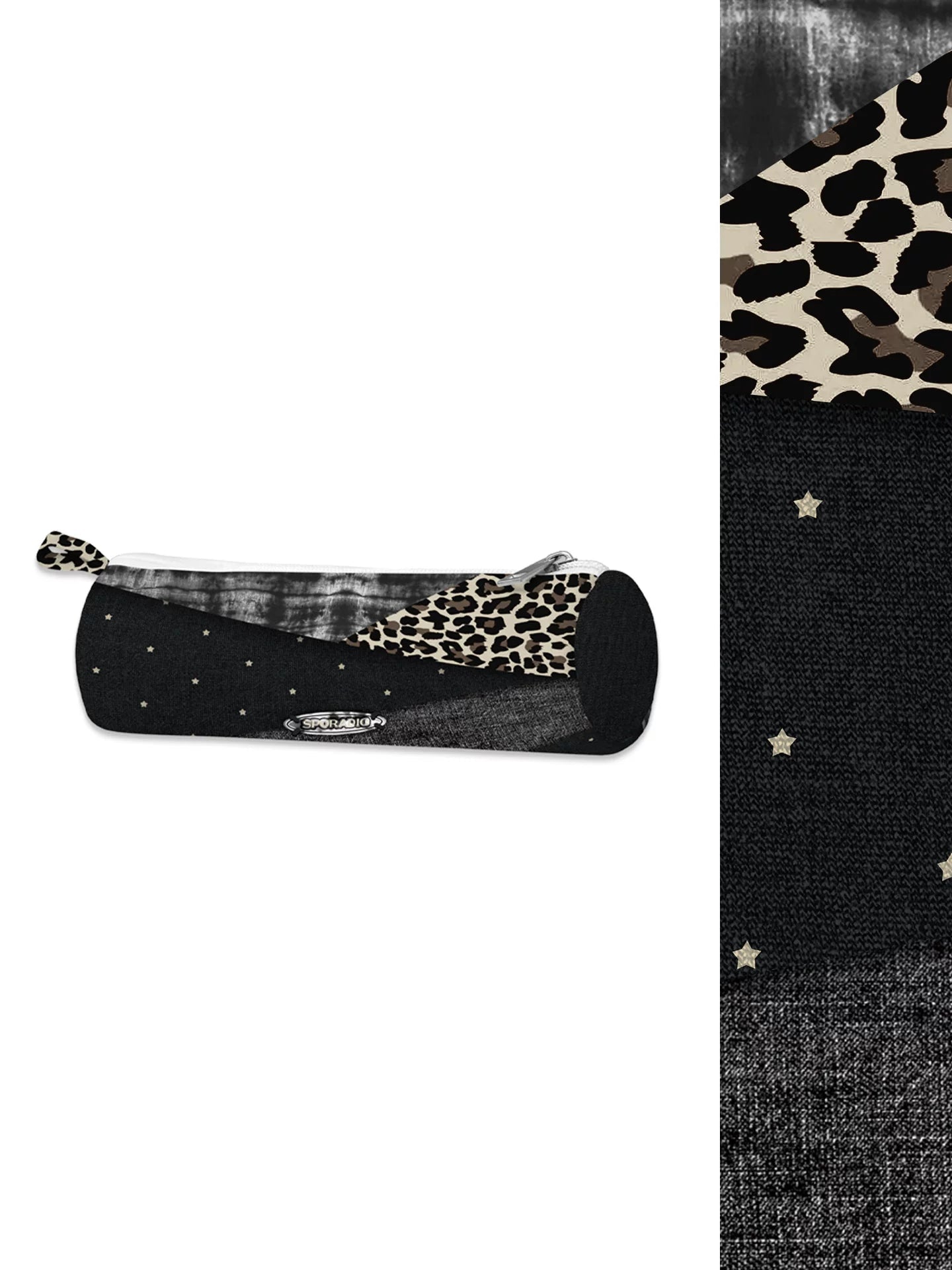 Street Synergy Patchwork Retro Canvas Pencil Case