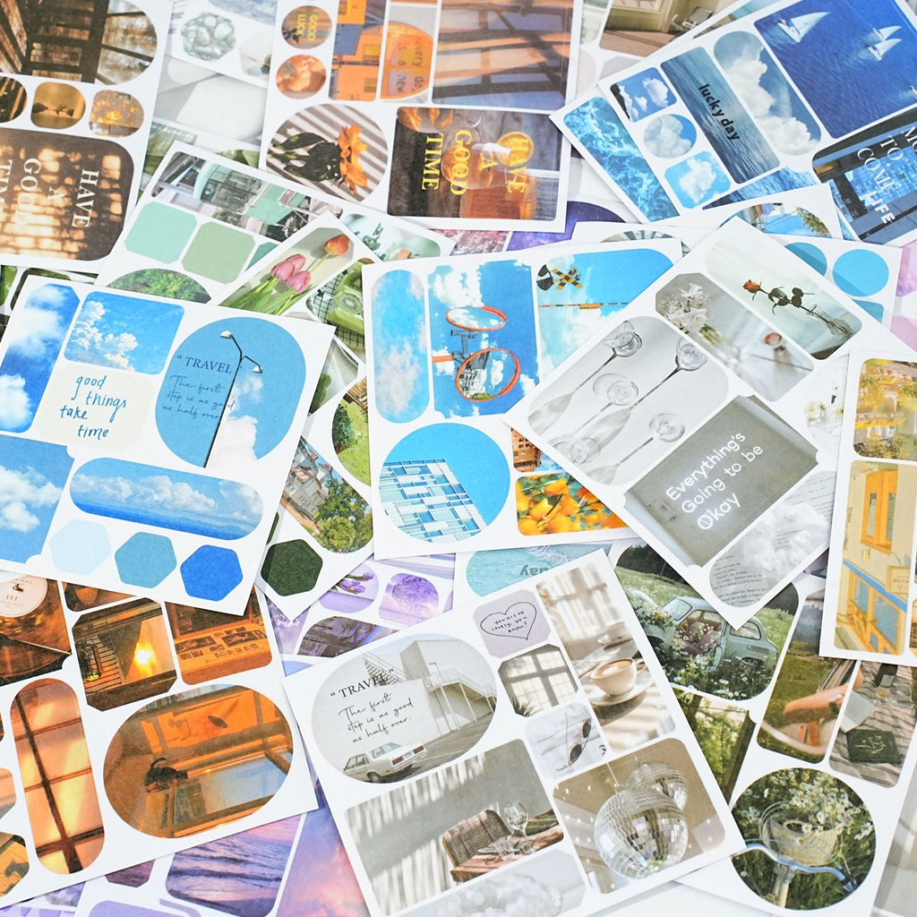 40 Sheets Aesthetics Washi Stickers Book SZLKDF